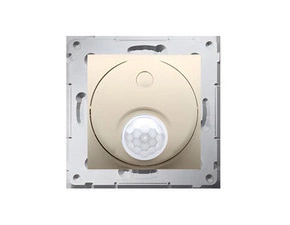 Spínač se senzorem pohybu SIMON 54 DCR10T.01/44, (přístroj s krytem), 20 – 500 W, zlatá metalizovaná