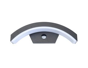 Svítidlo venkovní ECOPLANET STYL 2 8W, 500lm, 4000K, IP44, senzor, antracitová