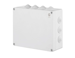 FAM Krabice SolidBOX 68232 IP55, 342x282x115mm, plné víko, stupňovité vývodky (14x)