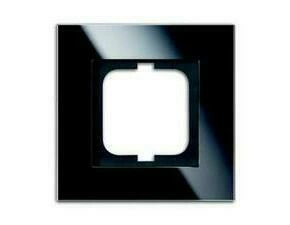 Rámeček jednonásobný ABB Solo 2CKA001754A4322, černé sklo