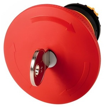 EATON 121468 M22-PVS45P-MS1 Ovládací hlavice nouzového zastavení se zámkem MS1, 45mm