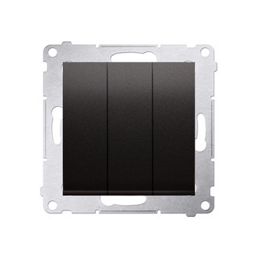 SIMON 54 DP31L.01/48 Trojité tlačítko s orientačním LED podsvětlením (strojek s krytem) 10AX, 250V~