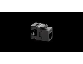 Konektor datové zásuvky SIMON FCRJ455e, RJ45 kat. 5e, nestíněný (UTP), černá