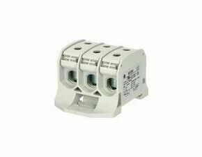 EL 1006020 Svorka univerzální RKA 50 3P 3LG, 150A, 3pól. (6x vstup), AL/CU, šedá, na DIN/na panel (b