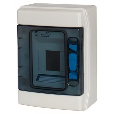 Rozvodnice nástěnná EATON 174221 IKA-1/4-ST, IP65, průhledné dveře, 1 řada, 4 moduly