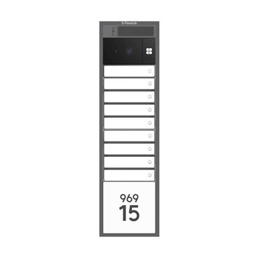 DV SYSTEM: 6 až 9 tlačítek + KAMERA a textové pole (4M) - Na zeď