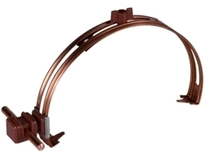 DEHN 204107  Podpěra vedení stavitelná, nerez/galCu s PV snap, plast hnědý, H 16mm, pro prům. 8m DEH DEHN