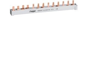 HAG KB663DT Hřebenová přípojnice jazýčková 10mm2/13mod. pro 4P