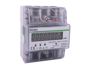 NOARK 107285 Ex9EM 3P 4M 80A 1T Elektroměr 3-polový, 4-modulový, 80 A, 1-tarifní, LCD displej