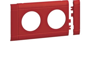 HAG GB080203020 Přístrojový rámeček dvojzásuvky 80mm, červená