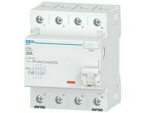 OEZ:46415 LFN-25-4-030F-G Proudový chránič In 25 A, Ue AC 230/400 V, Idn 30 mA, 4pól, Inc 10 kA, typ