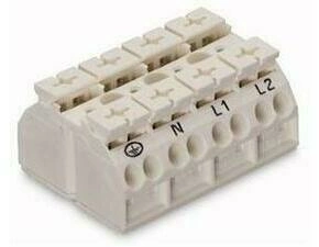 WAGO 862-1634/999-950 4vodičová přístrojová přípojná svorka