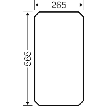 HEN Mi MP 4 Montážní deska pro rozvodnice velikosti 4,8, tloušťka 4mm