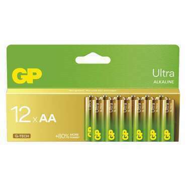 Baterie alkalická GP Ultra  AA (LR6) 12PP