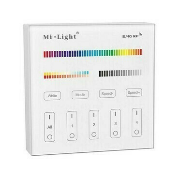 Ovladač bezdrátový na zeď GREENLUX Mi-Light SURFACE PANEL RF 2.4G 4 ZONES RGB CCT (25-4004-00)
