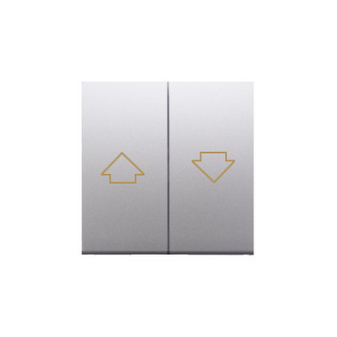 Kryt pro žaluziový ovladač SIMON DKZP1W/43, SZP1WM, stříbrná metalizovaná