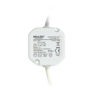 LED driver napěťový MC LED 20W, DC 12V/1,67A, IP67, do elektroinstalační krabice