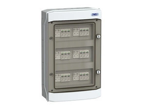 NG FVE 51 6652.01 Fotovoltaický rozvaděč ASABOX 6x svodič přepětí DC T1+T2, 6x pojistkový odpínač DC