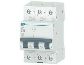 OEZ:42247 LTP-40B-3 Jistič In 40 A, Ue AC 230/400 V / DC 180 V, charakteristika B, 3pól, Icn 6 kA