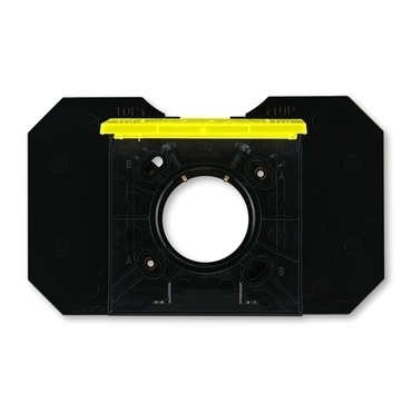Zásuvka centrálního vysávání ABB Levit 5530H-C67107 64, žlutá/kouřová černá, se základnou