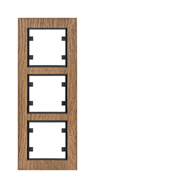 HAG WL9136 Rámeček 3-násobný svislý, lumina passion, dřevo černý dub