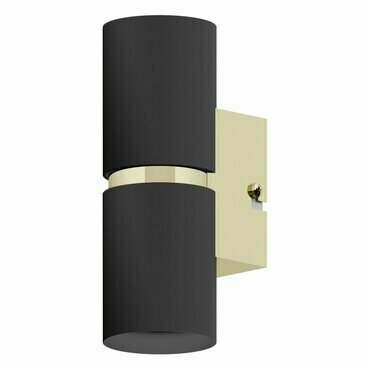 Svítidlo nástěnné EGLO WL 2 GU10 O60 SCHWARZ GOLD PASSA