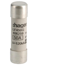HAG LF450G Pojistka válcová, velikost 14x51, 50A gG, 400V AC