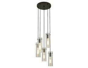 Závěsné svítidlo Acantha černá E27 5×60W RABALUX 5260