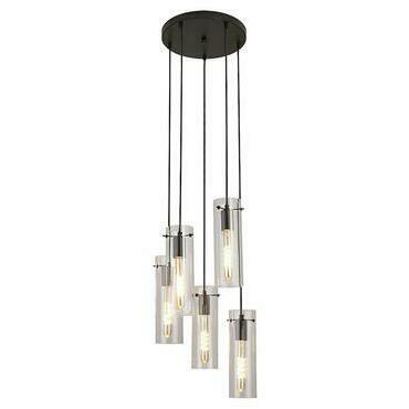 Závěsné svítidlo Acantha černá E27 5×60W RABALUX 5260