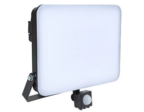 LED reflektor ECOPLANET FIST 100W, 9000lm, 5000K, IP65, senzor, černá