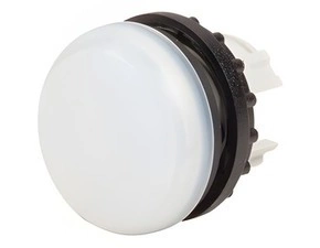 EATON 216771 M22-L-W Signálka, zapuštěná, IP67, kroužek titan, bílá