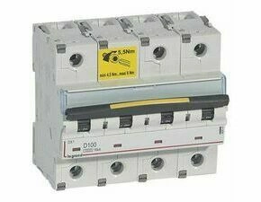 Jistič čtyřpolový LEGRAND 409541 DX3 4P D100 10000A/16KA
