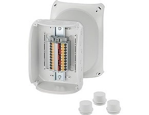 HEN DK 1610 P krabicová rozvodka pro vnitřní a venkovní chráněné instalace IP 55/IP 66, se svorkovni