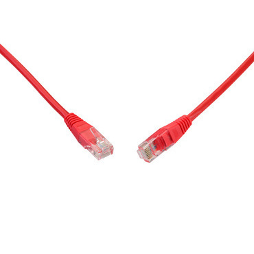 Patch kabel SOLARIX C5E-155RD-3 mB, CAT5E, UTP, PVC, non-snag-proof, 3 m, červená