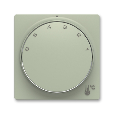 Kryt termostatu ABB Zoni 3292T-A00300 243, , olivová, prostor. s ot. ovl., s up. maticí