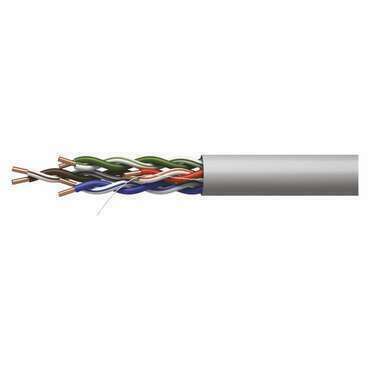 Kabel datový EMOS S9121, CAT5E, UTP, PVC, Eca, 305m, šedý