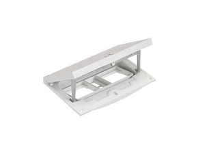 SIMON KFH201/72 Vklad krabice podlahové ocelové KGT, prázdný prostor na 2 přístroje K45 a 2 konektor