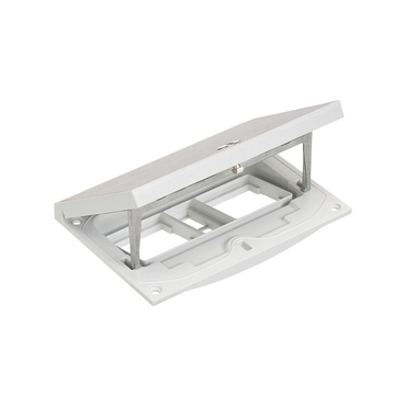 SIMON KFH201/72 Vklad krabice podlahové ocelové KGT, prázdný prostor na 2 přístroje K45 a 2 konektor