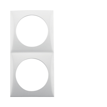 HAG 918262519 Rámeček 2-násobný, Integro Flow, bílá, lesk