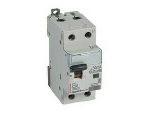 Chránič kombinovaný LEGRAND 411106 DX3 KOMB. 1+N C20 30MA F 6KA
