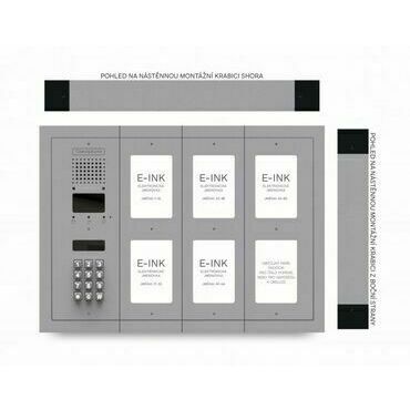 CZPHONE 4004091032 S elektronickým papírem (E-INK) FlatLine: SVĚTLE ŠEDÁ - DUO Standard: klávesnice