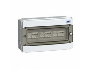 NG FVE 51 6649.01 Fotovoltaický rozvaděč ASABOX 3x svodič přepětí DC T1+T2, 3x pojistkový odpínač DC
