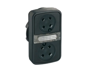 SCHN ZB5AW7A9 Ovládací hlavice dvoutlačítková,bez hmatníků