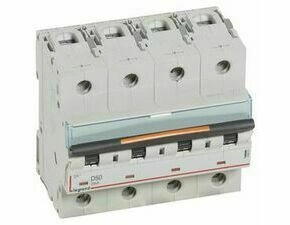 Jistič čtyřpolový LEGRAND 409851 DX3 4P D50 25KA