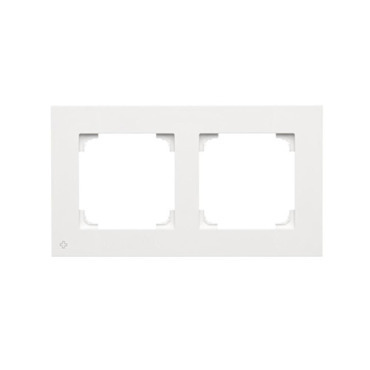 Rámeček SIMON TR2/AB111, 2 násobný, bílá antibakteriální