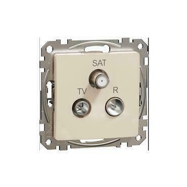 SCHN SDD112488 Sedna D/E - TV-R-SAT zásuvka průběžná 10dB béžová