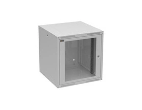Rozvaděč nástěnný SOLARIX GrandND-12U-66-11-G, 19", 12U, RAL 7035, 600x600 mm, skleněné dveře