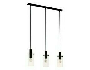 Svítidlo závěsné EGLO HL 3 E27 SCHWARZ KLAR MONTEFINO