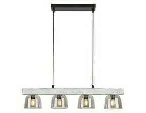 Závěsné svítidlo Cardamom stříbrný dub E14 4×40W RABALUX 3120