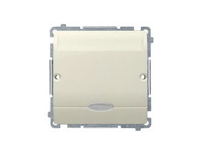 SIMON Basic BMWH1.02/12 Hotelový kartový spínač, s orientačním LED podsvětlením (strojek s krytem),
